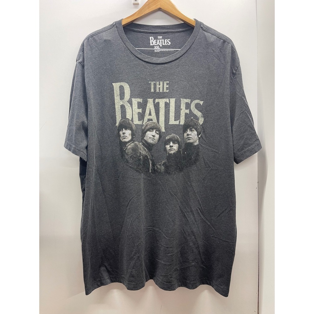 The Beatles 1965 American Tour Graphic T-Shirt Charcoal Heather XXL 0703003